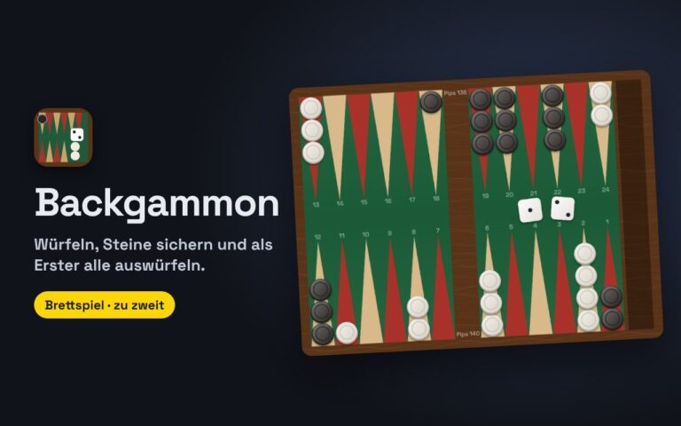 Backgammon online spielen: kostenlos gegen Computer oder zu zweit