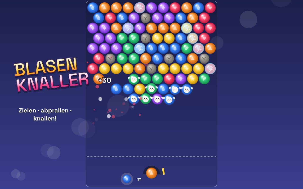 Blasenknaller – kostenloses Browserspiel auf Player 0o5