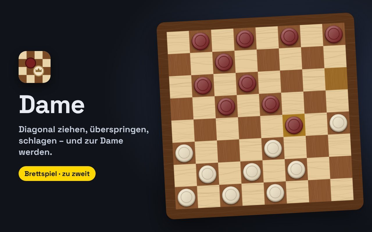 Dame – kostenloses Browserspiel auf Player 0o5