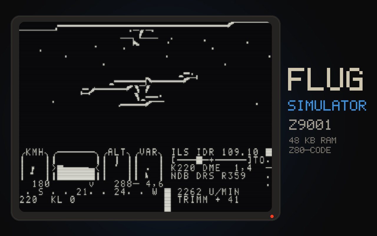 Flugsimulator Z9001 – kostenloses Browserspiel auf Player 0o5