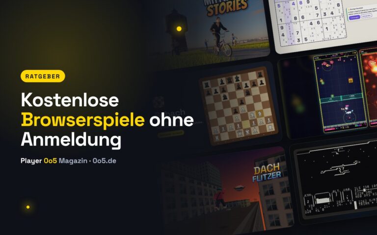 Kostenlose Browserspiele ohne Anmeldung: die besten Spiele auf Player 0o5