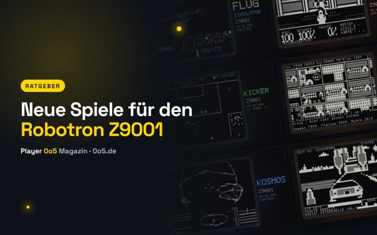Robotron Z9001: neue Spiele für den DDR-Heimcomputer – im Browser und am echten Rechner
