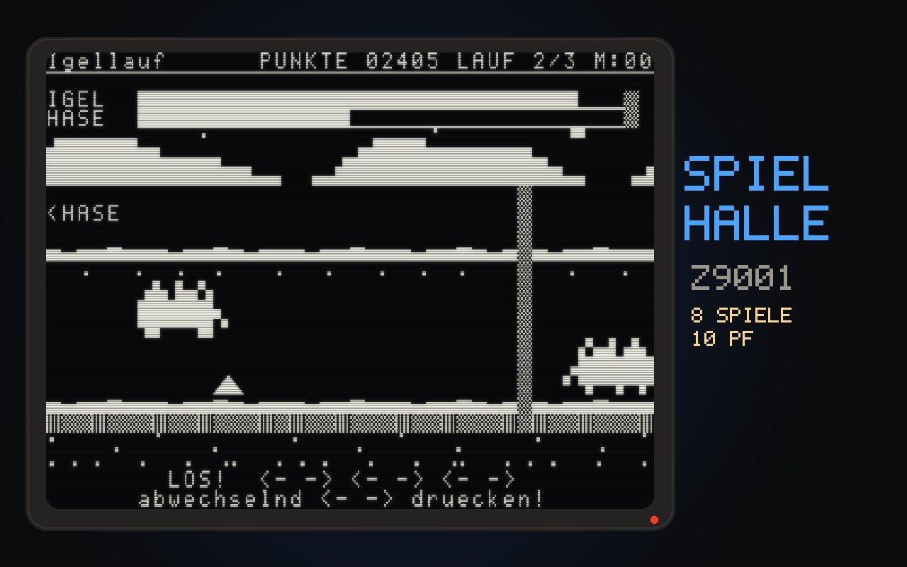 Spielhalle Z9001 – kostenloses Browserspiel auf Player 0o5