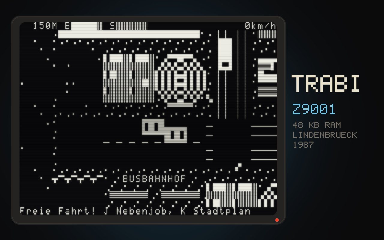Trabi Z9001 – kostenloses Browserspiel auf Player 0o5