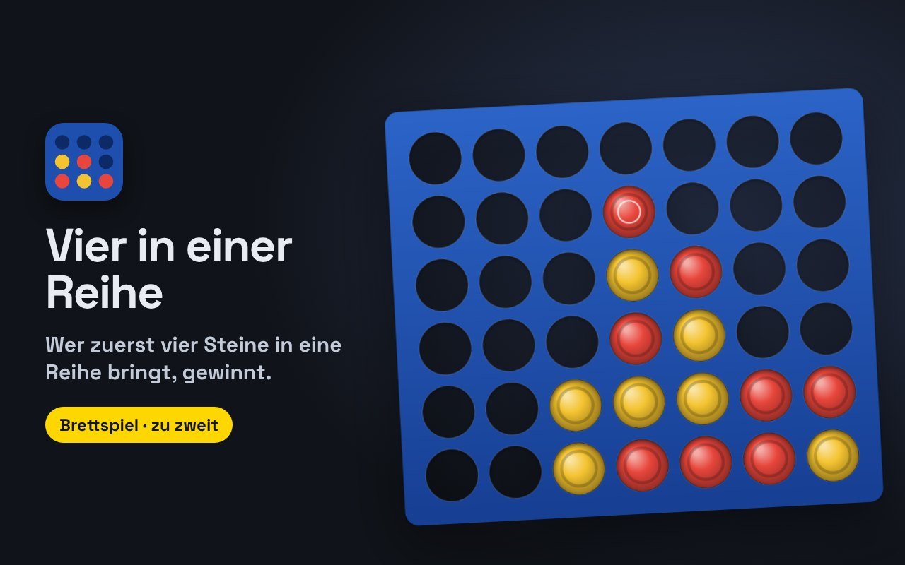Vier in einer Reihe – kostenloses Browserspiel auf Player 0o5